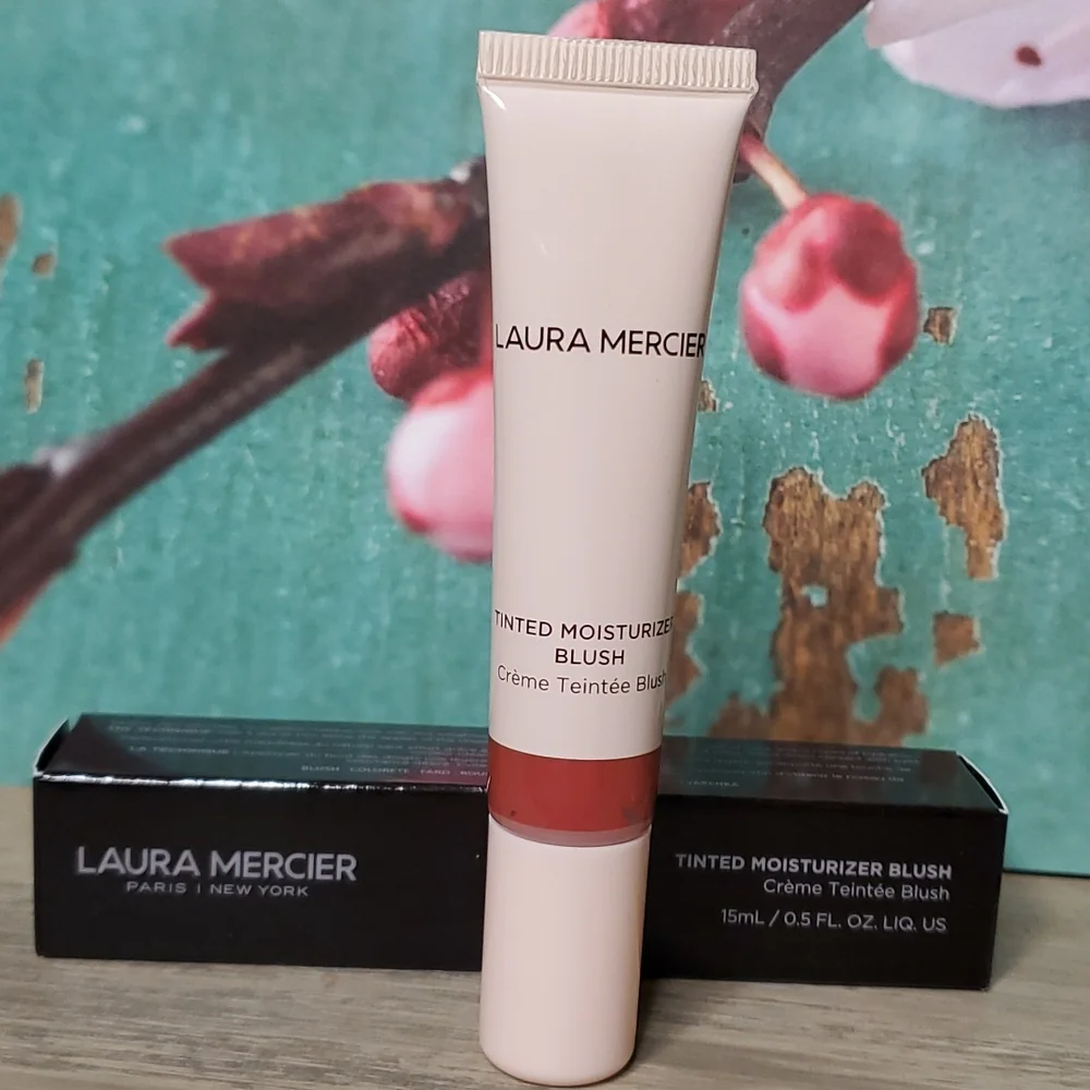 Laura Mercier Tinted Moisturizer Blush  Croisette Shimmering Garnet NIB
